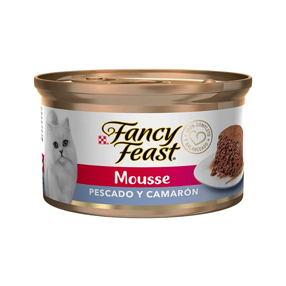 Imagen principal de Alimento Húmedo Fancy Feast Pescado y Camarón Lata 85gr
