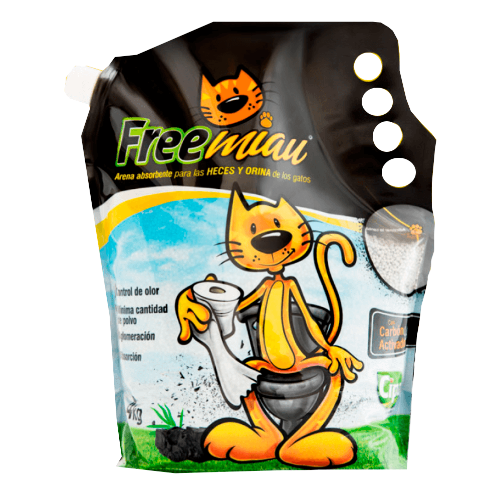 Imagen principal de Arena para gatos Freemiau con Carbón Activado 4Kg