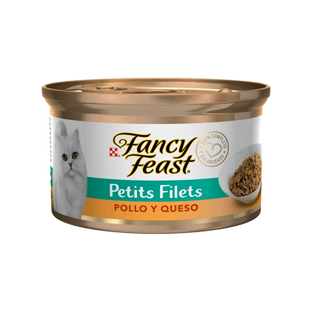 Alimento Húmedo Fancy Feast Pollo y Queso Lata 85gr