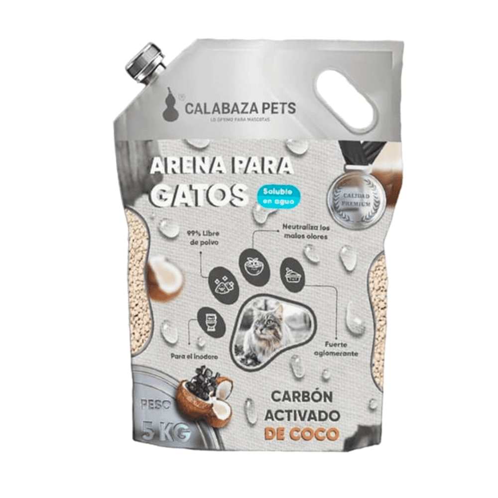 Imagen principal de Arena para gatos Calabaza Premium con Carbón Activado