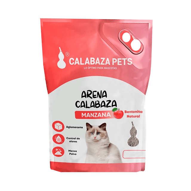 Arena para gatos Calabaza Aroma Manzana 10Kg
