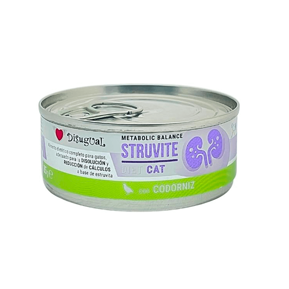 Imagen principal de Alimento Húmedo Disugual Cat Struvite Lata - Codorniz 85Gr