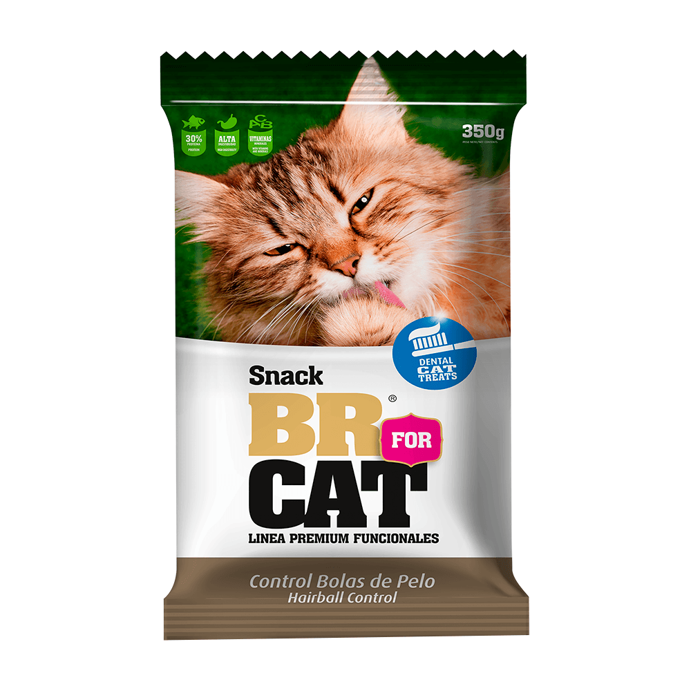 Imagen principal de Br for Cat Snack Gato Control Bola de pelos Repuesto 350 Gr