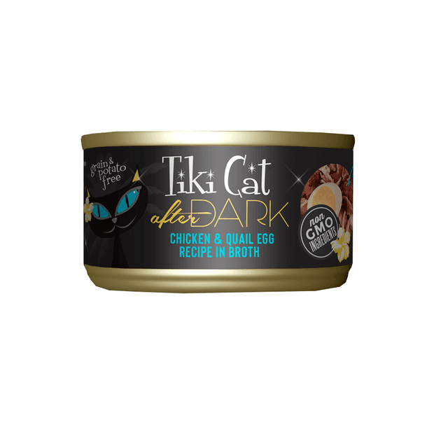 Alimento Tiki Cat Lata - Pollo y Huevo de Codorniz en Caldo 80 Gr